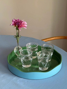 Bandeja de laca premium con elegante borde festoneado, hecha en Vietnam, ideal para servir y decorar con colores OEM/ODM. - Product Image 5