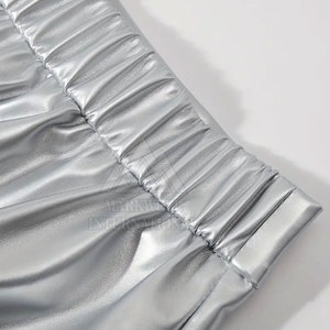 Falda de Cuero PU para Mujer al por Mayor, Falda Lápiz de Cintura Alta a la Moda, Logotipo Personalizado OEM Disponible - Product Image 4