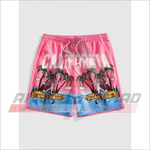 Shorts de sport pour homme en tricot rouge à séchage rapide, coupe classique, design uni - Product Image 5