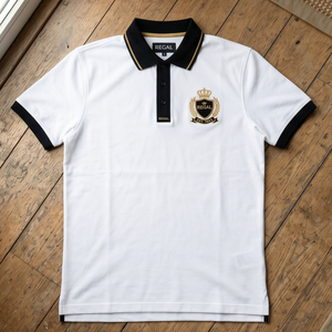 Polo homme noir à manches courtes, couleur unie, décontracté, léger, col rabattu, pour l'été - Product Image 5
