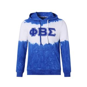 Sudadera con Capucha de Chenilla Tie Dye Phi Beta Sigma para Hombre, Ajuste Cómodo, Tela Premium, Ropa Casual de Fraternidad Griega - Product Image 2