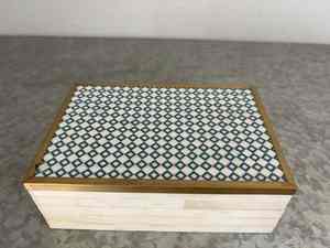 Boîte de rangement pour bijoux en os incrusté, produit professionnel neuf, fait main, incrustation MOP, prix le plus bas, AL MALIK CRAFT - Product Image 3