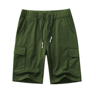 กางเกงขาสั้นผู้ชายทรงคลาสสิกแบบพอดีตัว เป็นมิตรกับสิ่งแวดล้อม ระบายอากาศได้ดี เอวกลาง ปิดด้วยยางยืด สวมใส่สบาย ด้านหน้าเรียบ น้ำหนักเบา แห้งเร็ว - Product Image 3