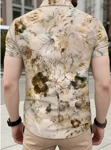 Sudadera con Capucha Sublimada de Manga Corta para Hombre, Corte Ajustado, Transpirable, Ligera, de Poliéster y Algodón, Informal - Product Image 2