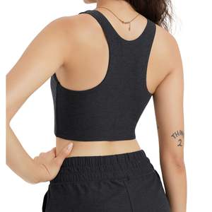 Conjunto de Top Corto y Pantalones Cortos para Mujer, Ropa Deportiva para Yoga, Gimnasio, Dos Piezas, Ropa Deportiva Activa, Fabricante OEM ODM Personalizado al por Mayor - Product Image 3