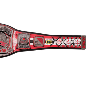 Ceinture de champion des Blackhawks de Chicago, personnalisable, qualité supérieure, ceinture sportive idéale pour les fans et les collectionneurs des Blackhawks - Product Image 3