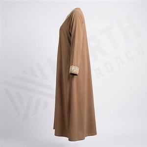 Abaya Modesta al por Mayor para Mujeres Musulmanas, Transpirable, de Alta Calidad, Personalizable, Servicio OEM, Ropa Elegante de Moda Islámica - Product Image 3