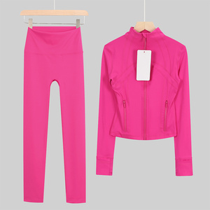 Custom Logo Private Label Yoga <b>Jacket</b> <b>Women</b> High Quality Full Zip Athletic Sportswear Tracksuit Top - Product Image 4