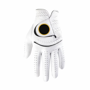 Gants de golf en cuir véritable pour gaucher, best-sellers, respirants, légers, avec logo personnalisé, élégants, de haute qualité, antidérapants - Product Image 5