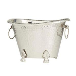 5 Litre Capacity Oval Shape Metal Champagne Ice Bucket With Handle Handmade Customizable Designs Beverage Cooler Ice Tub For <b>Bar</b> - Product Image 4