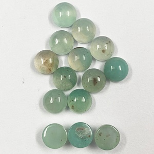 Piedra preciosa para fabricación de joyas, cabuchón redondo de Aquaprase de 7mm, la mejor calidad - Product Image 5