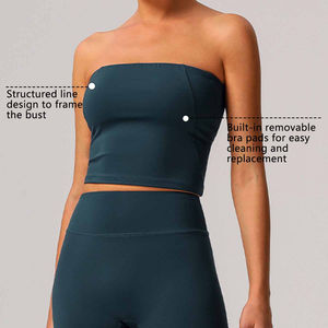 Nouveau soutien-gorge de sport enveloppant pour femme, brassière de yoga ajustée, vêtements de fitness, soutien-gorge de sport sans bretelles, haut de yoga sexy sans bretelles - Product Image 1