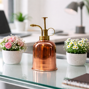 Elegante pulverizador de plantas con acabado plateado pulido, bomba de pulverización ultrafina para jardinería en interiores, a prueba de fugas, de larga duración. - Product Image 6