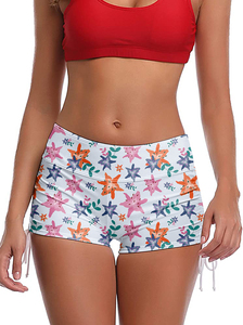 Nouveauté été : short de bain pour femme, taille élastique, tissu doux, confortable et aéré, idéal pour les sorties à la plage - Product Image 2