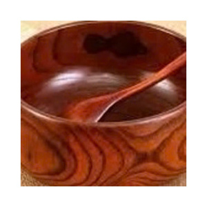 Vietnamese Coconut Wood Insulated Bowls Promotional Dinnerware <b>Set</b> With Wooden Tableware - Product Image 1