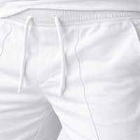 Ensemble de vêtements de style streetwear pour hommes en coton 100% pur, respirant, tricoté, uni, été, deux pièces, polo et short de golf