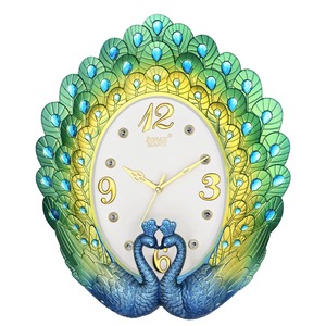 Wholesale Supply Peacock Designer <b>Clock</b> with Silent <b>Movement</b> and Finish for Home and Office Available At Reasonable Price - Product Image 2
