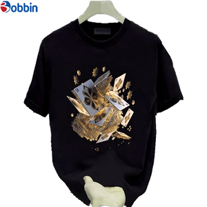 T-shirt Homme Grande Taille Haute Qualité Personnalisable Impression Numérique Logo Personnalisé 100% Coton Tricoté Manches Courtes Séchage Rapide Anti-Plis - Product Image 6