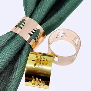 Anneau de serviette en métal de luxe pour la décoration de table de mariage, la réception, la mise en scène de la salle à manger et la mise en place de banquets - Product Image 1