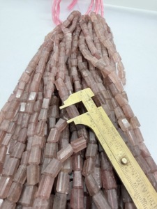 Natural Strawberry Quartz Tumble Gemstone <b>Beads</b> 10-15mm 16 Inches Strand Manufacturer Supplier Wholesale <b>Beads</b> Jewelry Making - Product Image 5