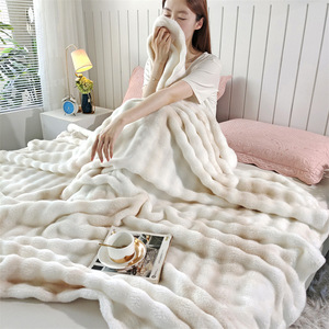 Plaid en flanelle de luxe - Super doux, design jacquard carré moderne - Product Image 1