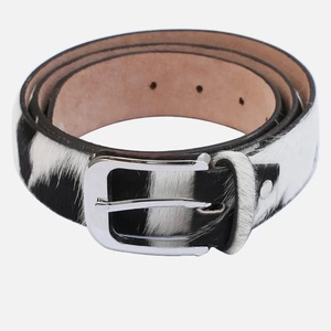 Cinturón de Cuero Genuino de Vaca con Diseño de Pelo, Fabricante y Mayorista de Cinturones de Lujo Hechos a Mano, Estilo Vaquero Occidental - Product Image 5