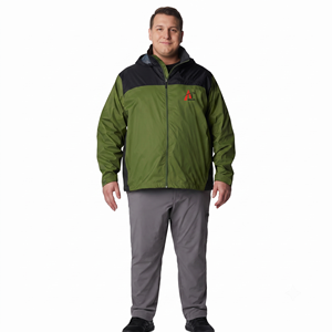 Veste coupe-vent personnalisée pour homme, grande taille, bicolore, imperméable, légère, respirante, zippée, pour l'extérieur, tendance, rembourrée - Product Image 1
