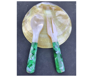 Cuchara de Concha Marina de Grado Exportación con Mango de Porcelana Directamente de Fábrica en Vietnam - Cuchara de Vajilla Personalizada para Hostelería - Product Image 5