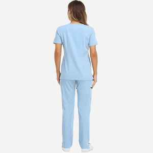 Dental Clinic Nursing Uniform <b>Sets</b> Short Sleeve Medical Scrubs Uniforms Women and Men Surgical Hospital Uniforms - Product Image 4