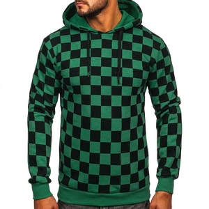 Sweat-shirt à capuche pour homme grande taille 100 % coton, personnalisable avec logo brodé, couleur unie, design coloré, prix bas - Product Image 3