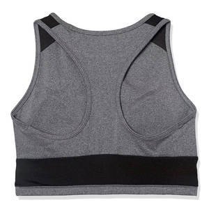 Soutien-gorge de sport sans couture respirant grande taille pour femme avec logo frontal, élégant, maintien élevé, séchage rapide, léger, coussinets amovibles - Product Image 5
