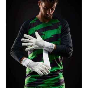 Gants de sport d'extérieur blancs, paume antidérapante, style classique, équipement de football - Product Image 3