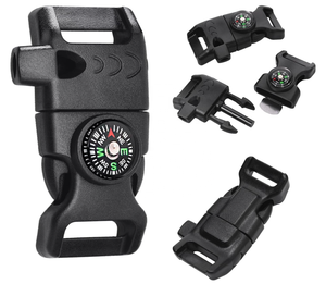 Encendedor <span class=keywords><strong>de</strong></span> <span class=keywords><strong>Fuego</strong></span> con Pedernal <span class=keywords><strong>de</strong></span> 5/8 Pulgadas, Silbato, Hebilla para Pulsera <span class=keywords><strong>de</strong></span> Nailon, Kit <span class=keywords><strong>de</strong></span> Supervivencia para Campamento, Emergencias, Viajes al Aire Libre - Product Image 1