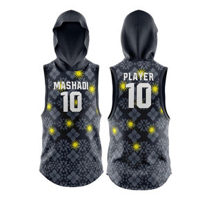 Ensemble de maillots de football personnalisables 7/7, short de flag football pour adultes, col rond imprimé par technologie de sublimation personnalisée - Product Image 3