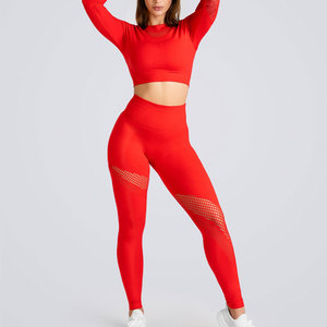 Top Premium Quality Custom Logo Women Active Wear 3 Piece Yoga Leggings And Tops Fitness 3 Piece Yoga Set - Product Image 4