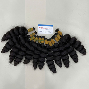 Wholesale Steam Loose Wave Bulk Human Hair For Braiding Natural Black Double Drawn <b>Tangle</b> Free High Quality - Product Image 3