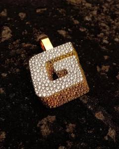 Colgantes de moissanita personalizados con incrustaciones de circonitas para hombres y mujeres, estilo hip hop, 26 letras inglesas, colgante con nombre personalizado, colgantes de plata 925 - Product Image 3