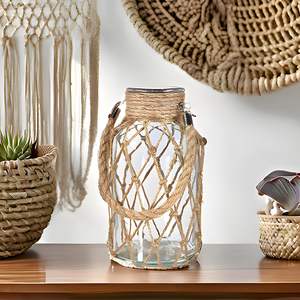 Florero de Yute Hecho a Mano Sostenible – Porta Flores Decorativo Ecológico para Mesa y Decoración de Interiores - Product Image 6