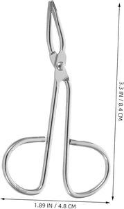 Pinzas de Acero Inoxidable de Primera Calidad con Punta Inclinada, Rectas, para Depilación Fácil, Tijeras para Recortar Cejas, Cuidado Personal - Product Image 2