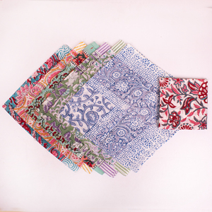 Multi-Functional Square Scarf Cotton Women's <b>Head</b> Neck <b>Wraps</b> Beautiful Block Printed Boho Bandana Natural Dye Handmade Kerchief - Product Image 4