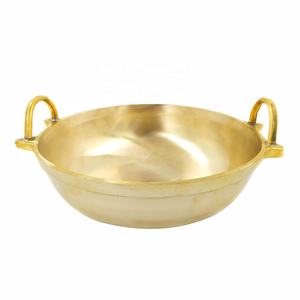 Ensemble de kadai au design moderne, de qualité supérieure, en métal bronze Kansa pour le camping - Product Image 2