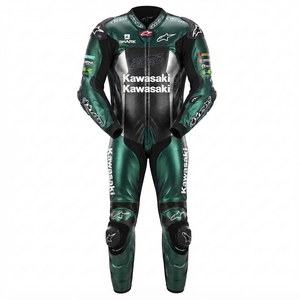 Traje de Carreras Luis Salom MotoCP Premium de Una Pieza Completo para Pista con Protectores Deslizantes OEM CE - Product Image 1