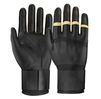 Guantes de Bateo de Béisbol y Sóftbol de Alta Calidad con Logotipo Personalizado, Transpirables, de Cuero, para Diestros, Ligeros, para Receptor