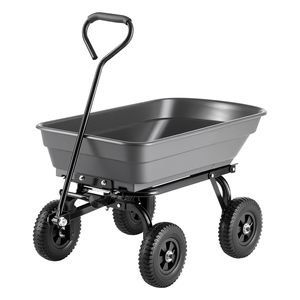 Carrello da Giardino con Scarico Rapido a 90 Gradi e Ruote Girevoli a 180 Gradi - Product Image 1