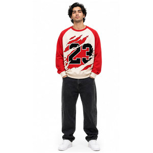 Men's Custom Winter Wear Sweatshirts with New Design Printed Digital on <b>Polyester</b>/Cotton Plain Dyed Sweatshirts - Product Image 4