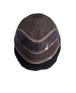 Taz Hair BD Peluca de Cabello Humano con Encaje Frontal para Hombres, Cabello Remy Indio, Ondas de Agua, con Parches Centrales - Product Image 3