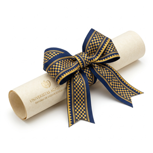 Cinta Decorativa Textil de 31 mm en Azul Marino y Dorado de Neelkamal Industries para Prendas de Vestir, Diseño de Interiores y Aplicaciones Creativas - Product Image 4