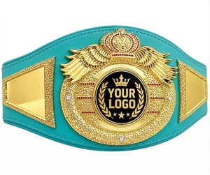 Ceinture de champion personnalisée plaquée or et argent, en cuir PU, pour la boxe et les arts martiaux, pour les vainqueurs de tournois - Product Image 4