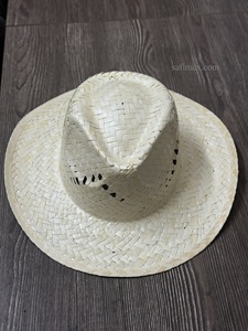 Sombrero de Vaquero de Paja Natural con Orificios de Ventilación de Hoja de Palma, Banda Interior, Logotipo Personalizado, Unisex, Precio Económico, Venta al Por Mayor - Product Image 2