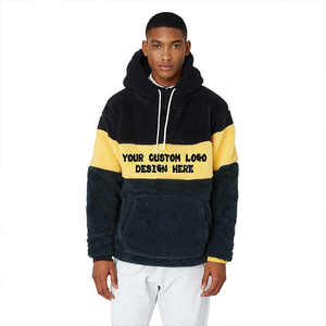 Custom Winter Wear Heavyweight Warm <b>Sherpa</b> Fleece Jacket <b>Men</b> Pullover <b>Sherpa</b> Hoodies <b>Sherpa</b> Jacket - Product Image 2